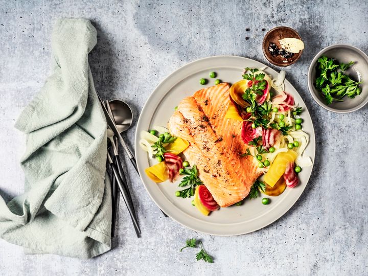 Salmon is an oily fish that is high in omega-3 fatty acids.